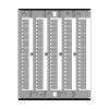 CNU/8/51 серия от 501 до 550, вертикальная ориентация ZN8501 DKC