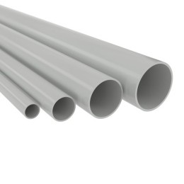 Труба ПВХ жёсткая гладкая д.16мм, тяжёлая, 2м, цвет серый 62516 DKC