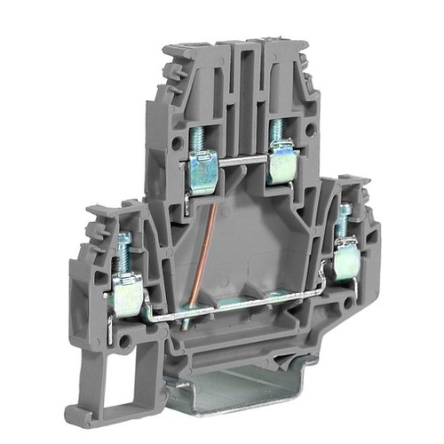 DBC.4/CI/GR Клемма проходная 4 кв.мм., 2 уровня, уровни перемкнуты, винт ZDB417GR DKC