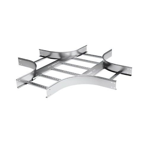 LX1304ZL ДКС - Х-ответвитель 100х400 R300, цинк-ламельный