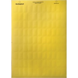 Табличка маркировочная, полиэстер 10х20мм. желтая SITFP1020Y DKC