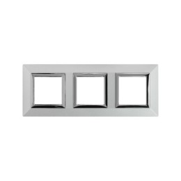 Рамка из металла, "Avanti", светло-серебристая, 3 поста (6 мод.) 4404856 DKC