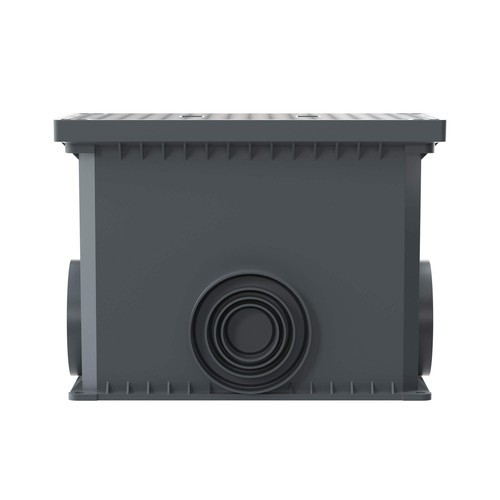 025002 ДКС - Смотровой переходной колодец с крышкой для двустенных труб,335х240х255мм
