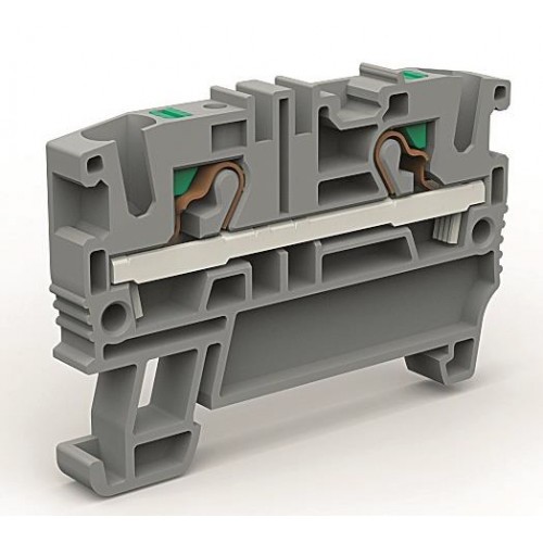 ZEFC400GR ДКС - Проходная клемма 2 точки подключения на 4 кв.мм
