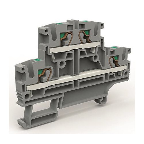 ZEFD400BL ДКС - Двухуровневая клемма 4 кв.мм синяя
