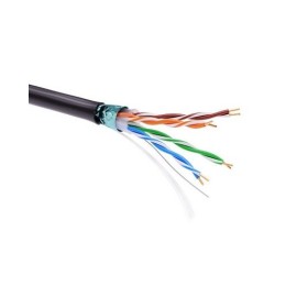 Информационный кабель экранированный F/UTP 4х2 CAT5E, PE, чёрный RN5EFUPE3BK DKC