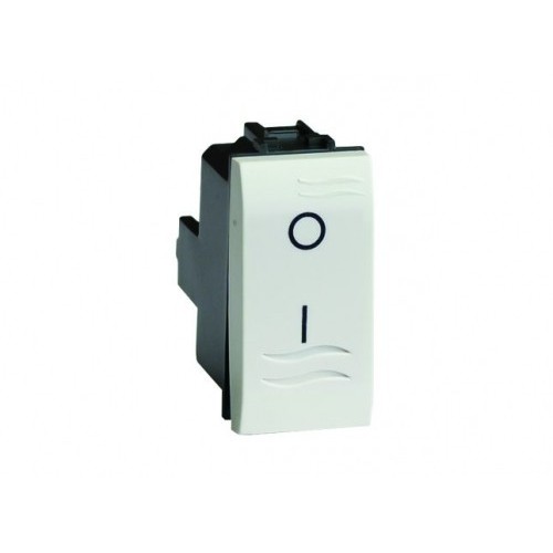 76131B ДКС - Двухполюсный выключатель, белый, 1мод.
