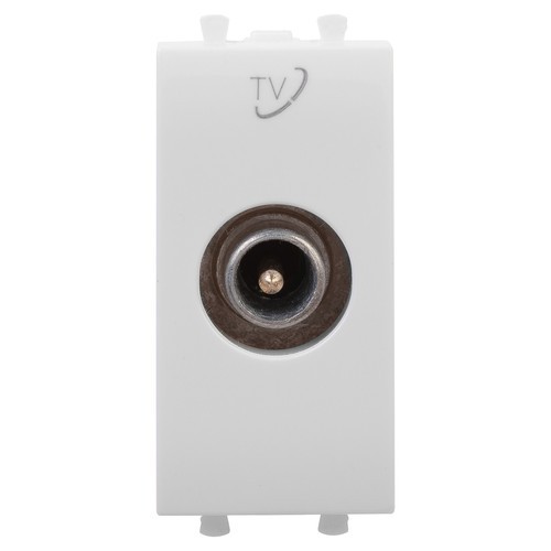 4400511 ДКС - Розетка ТВ проходная "Белое облако" "Avanti", 1 мод
