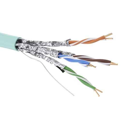 RN6AUFA01AQ ДКС - Кабель CAT 6А, U/FTP, нг(А)-HF, бухта 500м, аква

