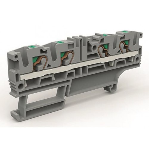 ZEFC420GR ДКС - Проходная клемма 4 точки подключения на 4 кв.мм