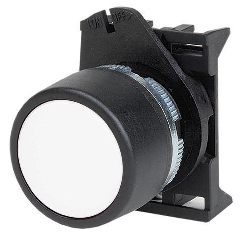 ABHTR5 ДКС - Кнопка плоская без фиксации, белая
