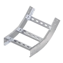 Угол лестничный вертикальный внутренний 45 градусов 100х400, R600, цинк-ламельный ULIC614ZL DKC
