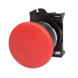 Кнопка грибовидная, прозрачная с фиксацией, красная д. 40 ABHL1M4N DKC