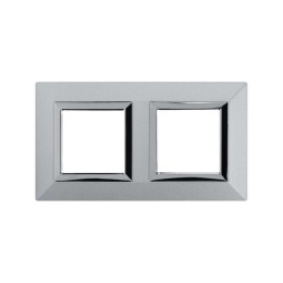 Рамка из металла, "Avanti", светло-серебристая, 2 поста (4 мод.) 4404854 DKC