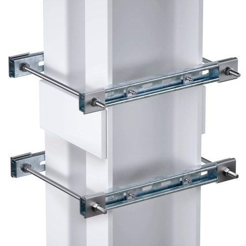 EX-E4TR1005 ДКС - Обжимной комплект монтажных профилей тип 1, обхват конструкции габаритами 950 на 440 мм, для крепления 4 оболочки(ек) одноготипоразмера с видом защиты Ex e, горячеоцинкованный
