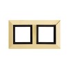 4408854 ДКС - Рамка из металла, "Avanti", золотая, 4 модуля
