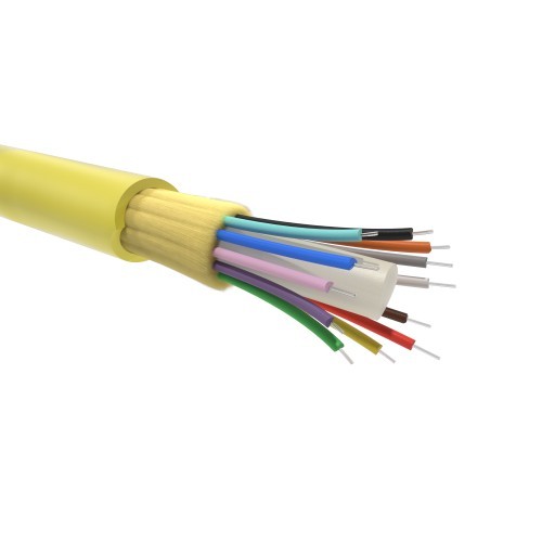 RNDTIN9S24LSYL ДКС - Кабель волоконно-оптический DT OS2,9/125 мкм,24 волокна в плотном буферном покрытии