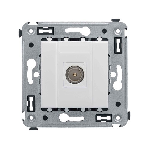 4400503 ДКС - Розетка TV в стену, оконечная, "Avanti", "Белое облако"
