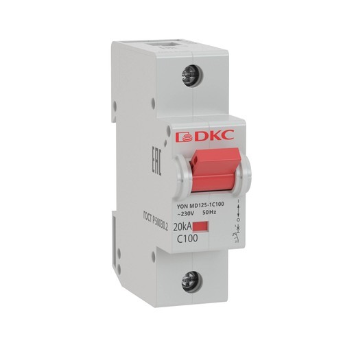 MD125-1C100 ДКС - Авт. выкл. модульный YON MD125 1P 100А C 20kA
