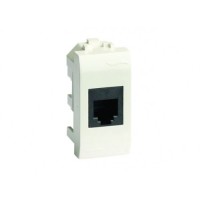 Комп.роз. RJ45 кат.5e, Brava, слон.кость, 1мод 75654S DKC