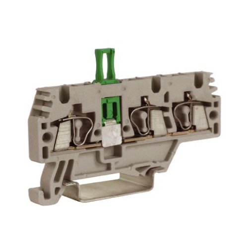 ZHMS20GR ДКС - HMM.2/1+2/SGR, проходной зажим, 1 ввод/2 вывода, серый 2,5 кв.мм, с размыкателем
