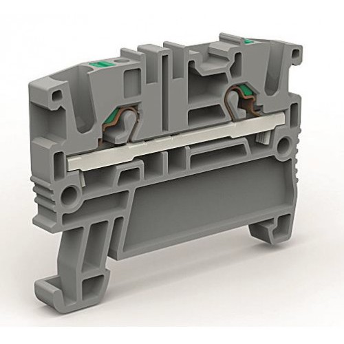 ZEFC200BL ДКС - Проходная клемма 2 точки подключения на 2,5 кв.мм синяя