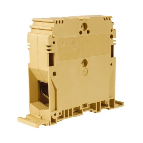 ZGF300 ДКС - GPA.240/FIX, силовой зажим кабель/кабель бежевый 240 кв.мм/крепление на плату
