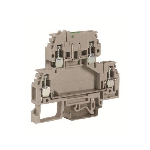 ZDS400 ДКС - DSS.4, зажим с 2 уровнями, верхний разъединяемый 4 кв.мм бежевый
