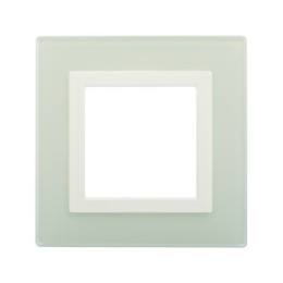 Рамка из натурального стекла, "Avanti", светло-зеленая, 2 модуля 4406822 DKC