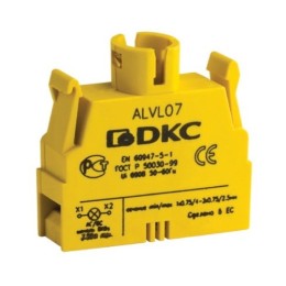Контактный блок с клеммными зажимами под винт под лампу BA9s ALVL07 DKC