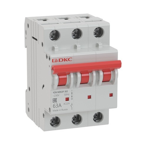 MD63P-363 ДКС - Выкл. нагр. модульный YON MD63P 3P 63А
