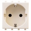 4405002 ДКС - Розетка "Ванильная дымка", 2P+E, с з/ш, "Avanti", 2 мод.
