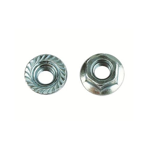 CM101000INOX ДКС - Гайка с насечкой, препятствующей откручиванию М10, нержавеющая сталь
