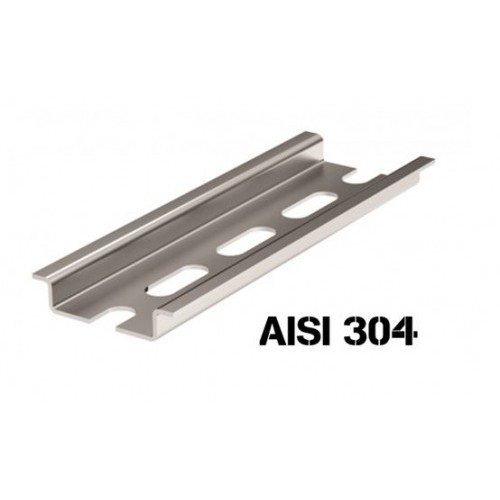 02140SS ДКС - Дин-рейка из нержавеющей стали, перфорированная OMEGA 3F, 35х7,5мм.
