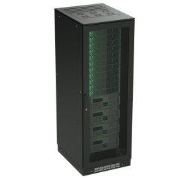 Напольный шкаф 47U 800х1200 двери перфорированная/перфорированная, укомплектован вводом и заглушками RAL 9005 R5IT4782PFB DKC
