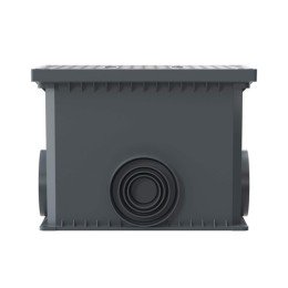 Смотровой переходной колодец с крышкой для двустенных труб,335х240х255мм 025002 DKC
