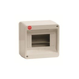 Щиток настен.без двер.8мод.IP40.,сер.,с усил. клем.блок.1х87308 83708 DKC