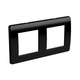 Рамка на 2+2 модуля (двухместная), черная 75012B DKC
