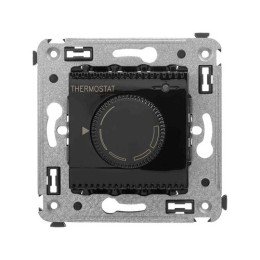 Термостат для теплых полов в стену, "Avanti", "Черный квадрат" 4402163 DKC
