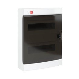 Щиток настен.с двер.24мод.,IP41,бел.,с клем.блок.2х87508 и замком 84924 DKC
