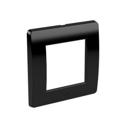 Рамка на 2 модуля (одноместная), черная 75010B DKC
