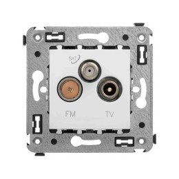 Розетка TV-FM-SAT в стену, "Avanti", "Белое облако" 4400533 DKC
