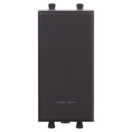 Выключатель модульный, "Avanti", "Черный матовый", 1 модуль 4412101 DKC
