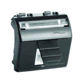 Ком.роз. RJ45 кат.5e, Brava, черн., 2мод 77655N DKC
