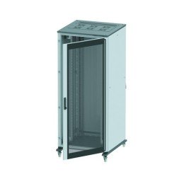 Напольный шкаф 24U Ш600хГ800 передняя дверь стекло, задняя глухая дверь,крыша укомплектована вводом и заглушками R5IT2468GS DKC

