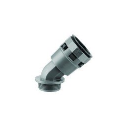 Муфта 45 грд. труба-коробка DN 48 мм, М50х1,5, полиамид, цвет черный PAL48M50N DKC
