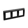 75013B ДКС - Рамка на 2+2+2 модуля (трехместная), черная
