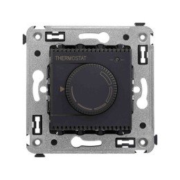 Термостат для теплых полов в стену, "Avanti", "Черный матовый" 4412163 DKC
