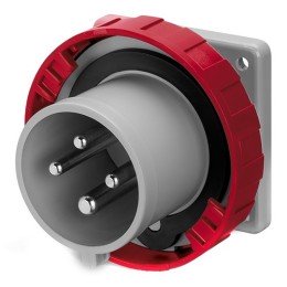Вилка панельная прямая IP67 32А 3P+E 400В DIS2483296 DKC
