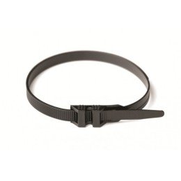 Хомут P6.6 с плоским замком, черный, 9х380 26503 DKC